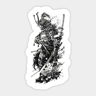 Samurai Warrior. Traditional Japanese. Sticker